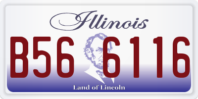 IL license plate B566116