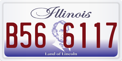 IL license plate B566117