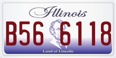 IL license plate B566118