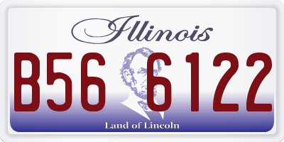 IL license plate B566122