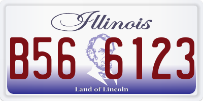 IL license plate B566123
