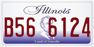 IL license plate B566124