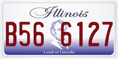 IL license plate B566127