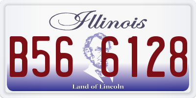 IL license plate B566128