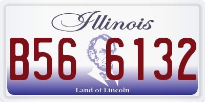 IL license plate B566132