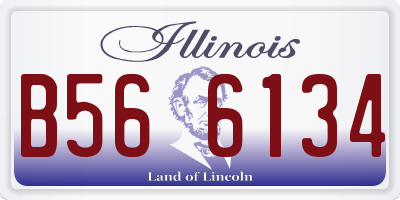 IL license plate B566134