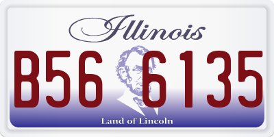 IL license plate B566135