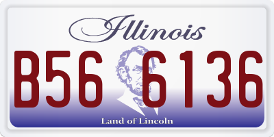 IL license plate B566136