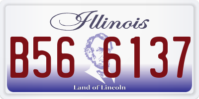 IL license plate B566137