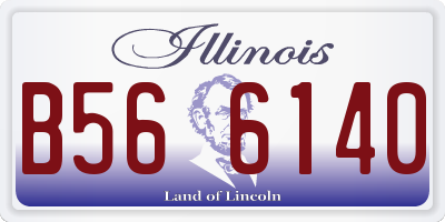 IL license plate B566140