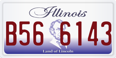 IL license plate B566143
