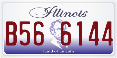 IL license plate B566144
