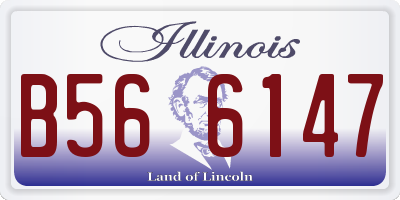 IL license plate B566147