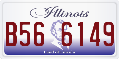 IL license plate B566149