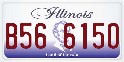 IL license plate B566150