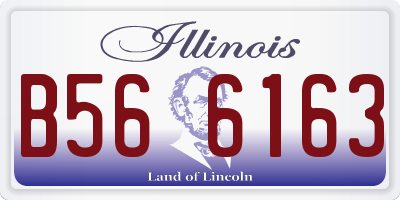 IL license plate B566163