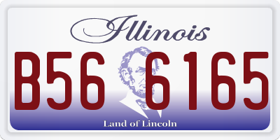 IL license plate B566165