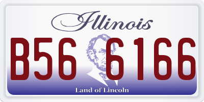 IL license plate B566166