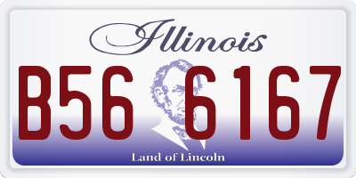IL license plate B566167