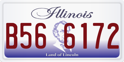 IL license plate B566172