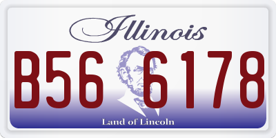 IL license plate B566178