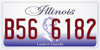 IL license plate B566182