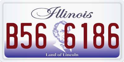 IL license plate B566186