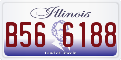 IL license plate B566188