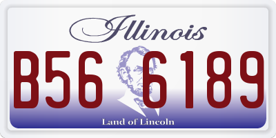 IL license plate B566189