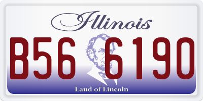 IL license plate B566190