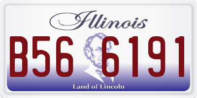 IL license plate B566191