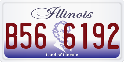 IL license plate B566192
