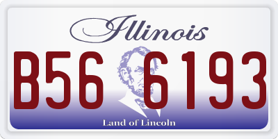 IL license plate B566193