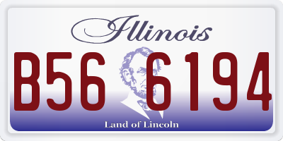IL license plate B566194