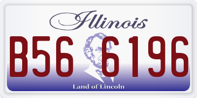 IL license plate B566196