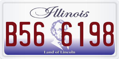 IL license plate B566198