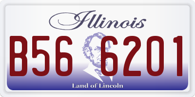 IL license plate B566201