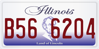 IL license plate B566204
