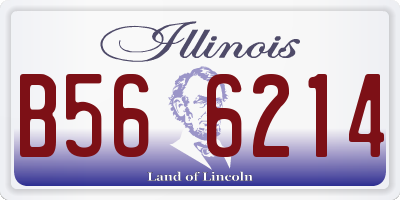 IL license plate B566214
