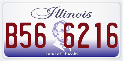 IL license plate B566216