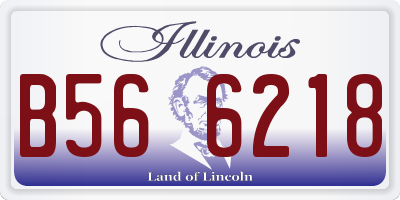 IL license plate B566218