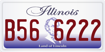 IL license plate B566222