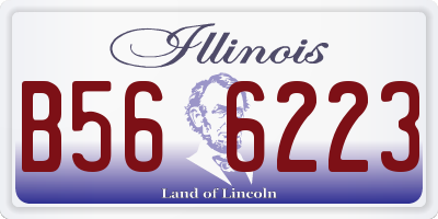 IL license plate B566223