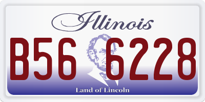 IL license plate B566228