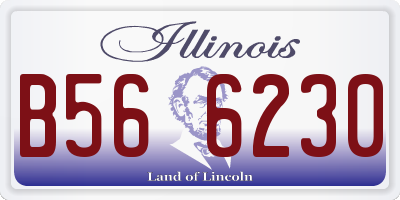 IL license plate B566230