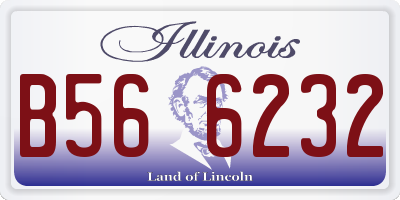 IL license plate B566232