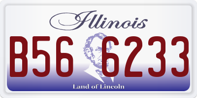 IL license plate B566233