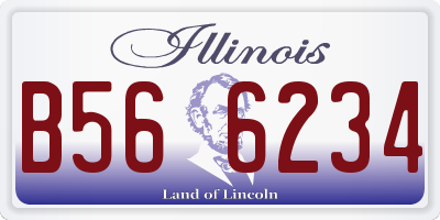 IL license plate B566234