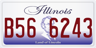 IL license plate B566243