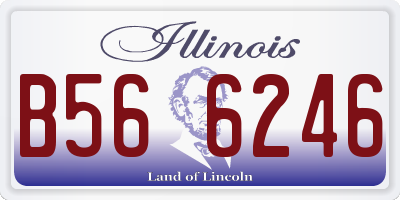 IL license plate B566246
